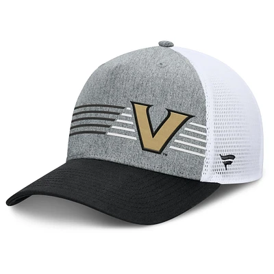 Men's Fanatics Heather Gray/Black Vanderbilt Commodores Profile Trucker Adjustable Hat