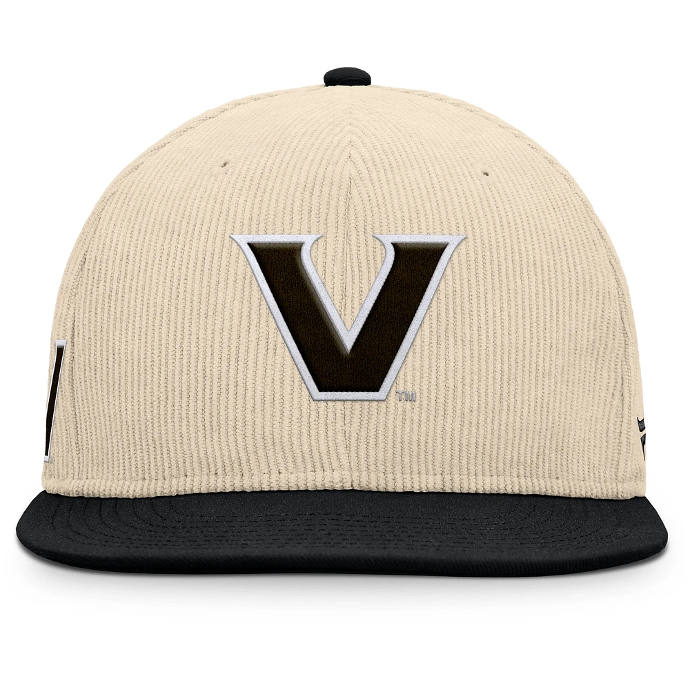 Men's Fanatics Tan Vanderbilt Commodores Catcher Snapback Hat
