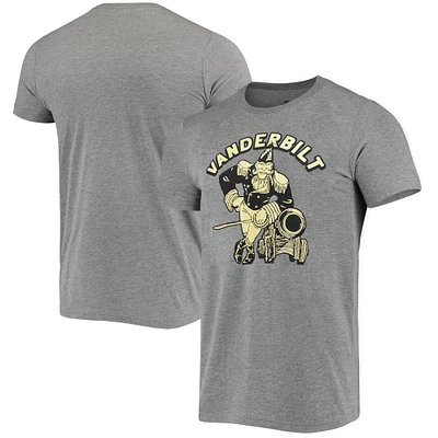 Men's Homefield Heather Gray Vanderbilt Commodores College Vault Vintage Cannon T-Shirt