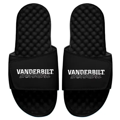 Vanderbilt Commodores ISlide Basketball Stacked Slide Sandals - Black