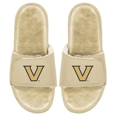 Vanderbilt Commodores ISlide Dune Faux Fur Slide Sandals - Tan