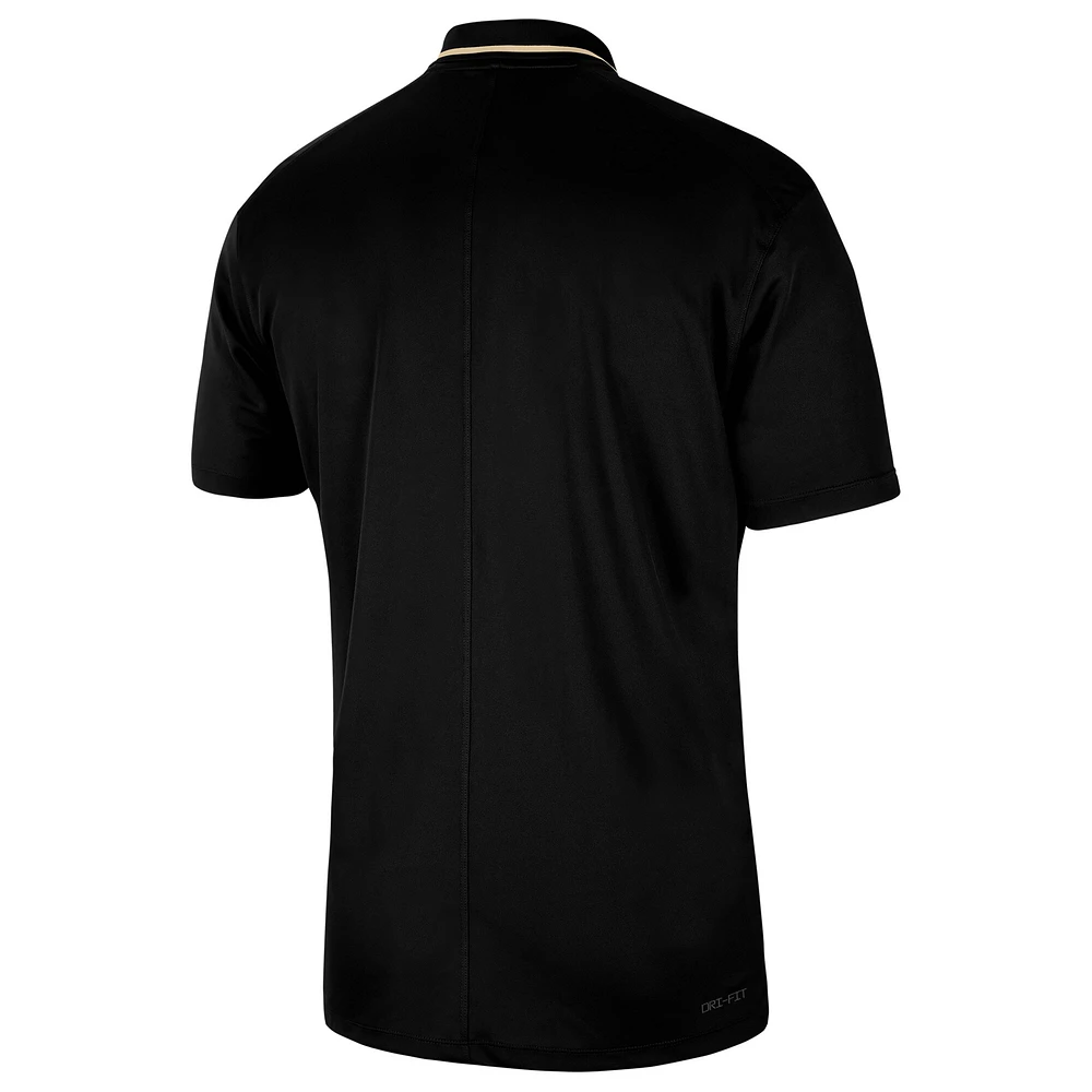 Polo Nike Vanderbilt Commodores 2023 Sideline Coaches Performance pour homme - Noir