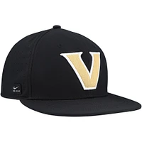 Men's Nike Black Vanderbilt Commodores 2025 On-Field True Performance Baseball Fitted Hat