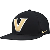 Men's Nike Black Vanderbilt Commodores 2025 On-Field True Performance Baseball Fitted Hat