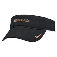 Men's Nike Vanderbilt Commodores 2025 On-Field Ace Performance Adjustable Visor