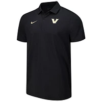 Polo Nike Performance noir Vanderbilt Commodores pour homme