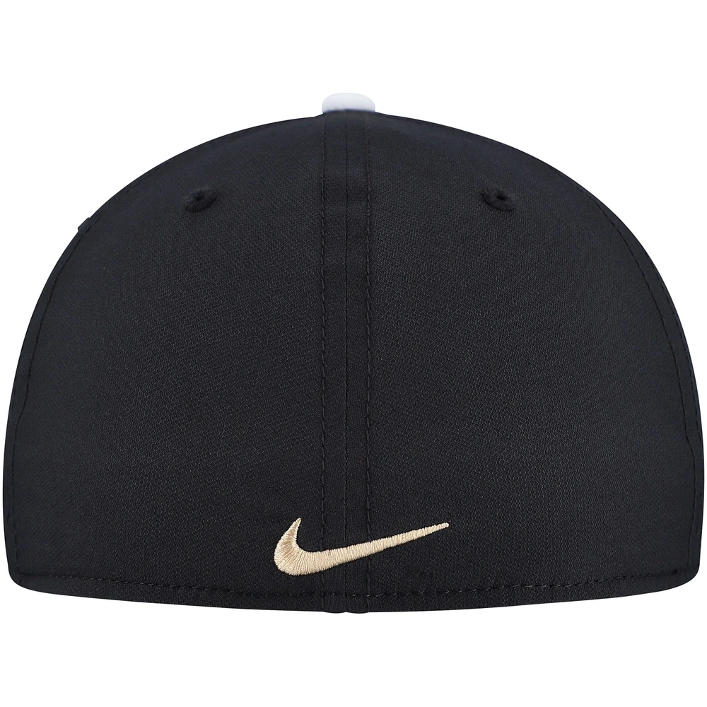 Men's Nike Black Vanderbilt Commodores Rise Performance Flex Hat