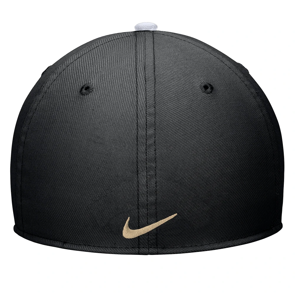 Men's Nike Black Vanderbilt Commodores Rise Performance Flex Hat