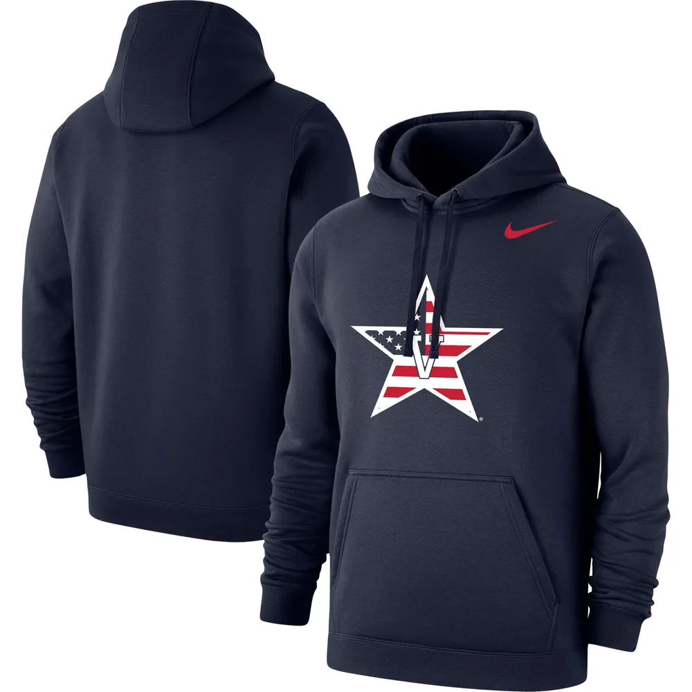 Nike Men's Nike Navy Vanderbilt Commodores Red White u0026 Blue Logo Club  Pullover Hoodie | Bramalea City Centre