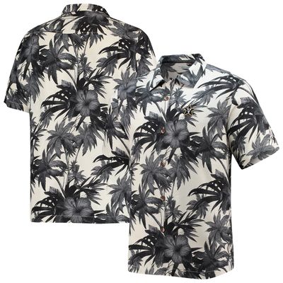 Men's Tommy Bahama Black Vanderbilt Commodores Harbor Island Hibiscus Button-Up Shirt