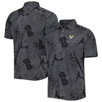 Men's Tommy Bahama Black Vanderbilt Commodores Miramar Blooms Polo