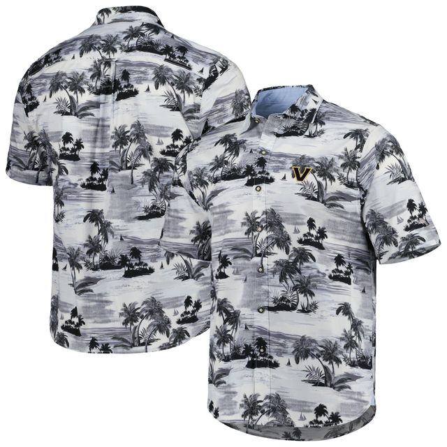 Chemise boutonnée Tommy Bahama Black Vanderbilt Commodores Tropical Horizons pour homme