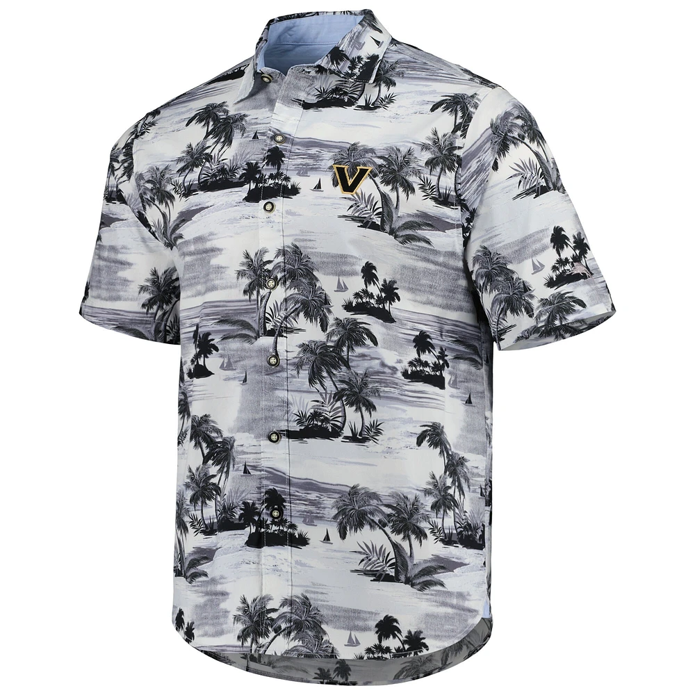 Men's Tommy Bahama Black Vanderbilt Commodores Tropical Horizons Button-Up Shirt
