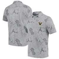 Polo Tommy Bahama gris Vanderbilt Commodores Miramar Blooms pour hommes