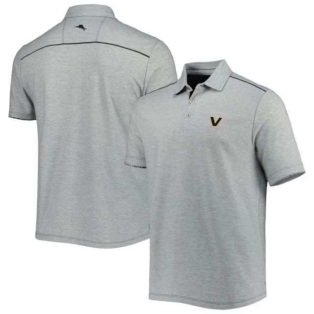 Polo Tommy Bahama Heathered Grey pour homme Vanderbilt Commodores IslandZone Tailgater