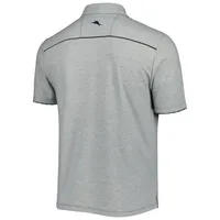 Men's Tommy Bahama Heathered Gray Vanderbilt Commodores IslandZone Tailgater Polo