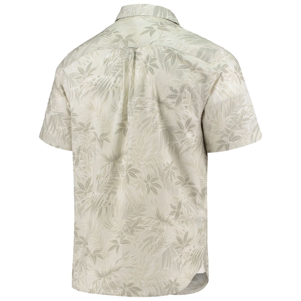 Men's Tommy Bahama Oatmeal Vanderbilt Commodores Reign Forest Fronds Button-Up Shirt