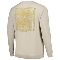 V119154 VANDY KHAKI USCAPE VANDERBILT 150 ANNIVERSARY COASTAL CREWNECK SWTMENCRW