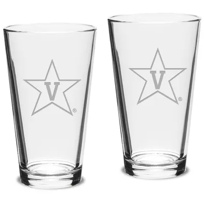 Vanderbilt Commodores 16oz. 2-Piece Classic Pub Glass Set