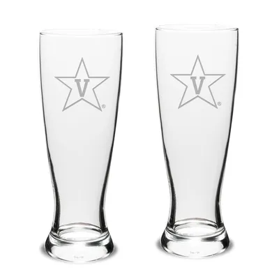 Vanderbilt Commodores 2-Piece 23oz. Stylish University Pilsner Glass Set