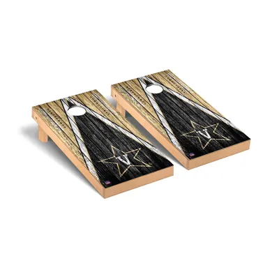 Vanderbilt Commodores 2' x 4' Weathered Triangle Cornhole Board Set