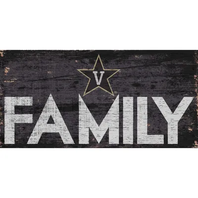 Vanderbilt Commodores 6'' x 12'' Family Sign