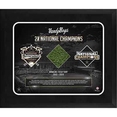 Vanderbilt Commodores Framed 20" x 24" Team Collage with a Piece of Game-Used Artificial Turf