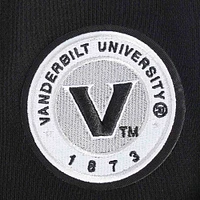 Women's Pro Standard  Black Vanderbilt Commodores Pearl Cropped Pullover Sweatshirt