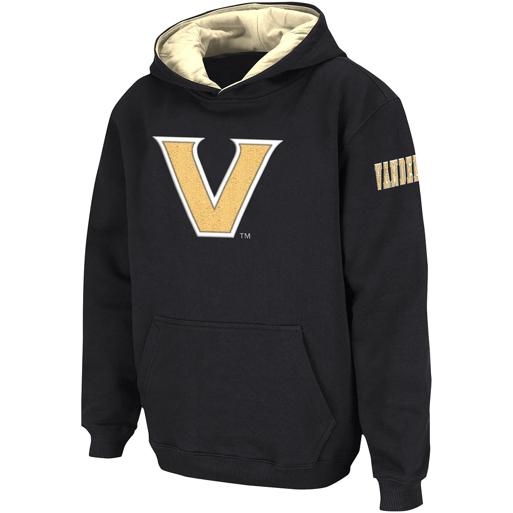 Sweat à capuche noir avec grand logo Colosseum Vanderbilt Commodores pour jeunes