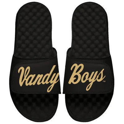 Vanderbilt Commodores ISlide Youth Vandy Boys Split Logo Slide Sandals - Black