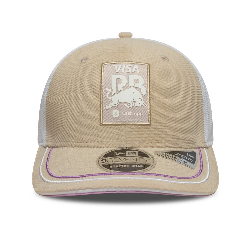 Men's New Era  Stone RB 2025 Miami Grand Prix Visa Cash App 9SEVENTY Adjustable Trucker Hat