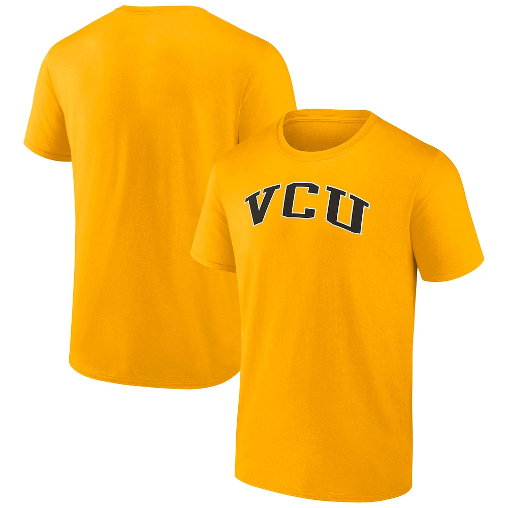 Men's Fanatics  Gold VCU Rams Team Name T-Shirt