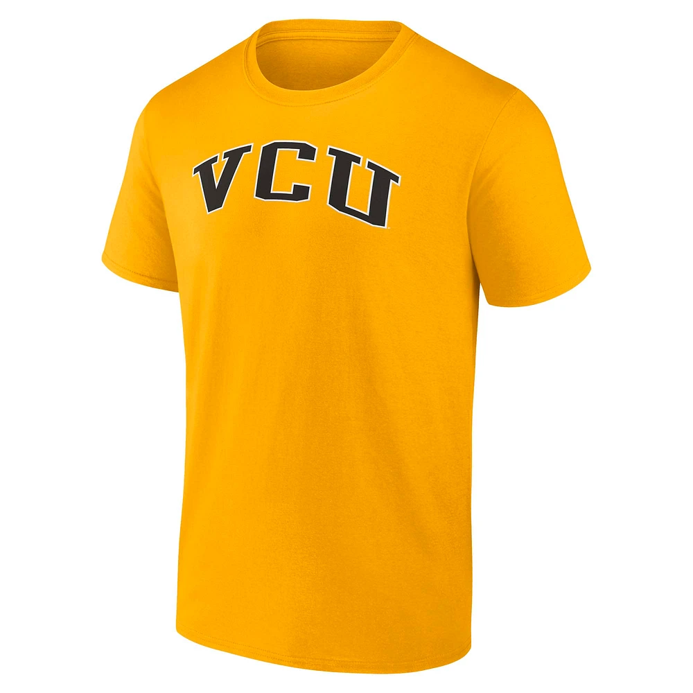 Men's Fanatics  Gold VCU Rams Team Name T-Shirt