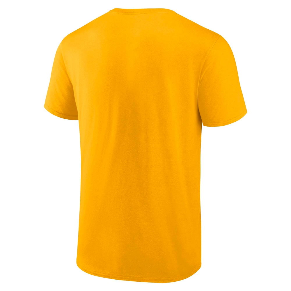 Men's Fanatics  Gold VCU Rams Team Name T-Shirt