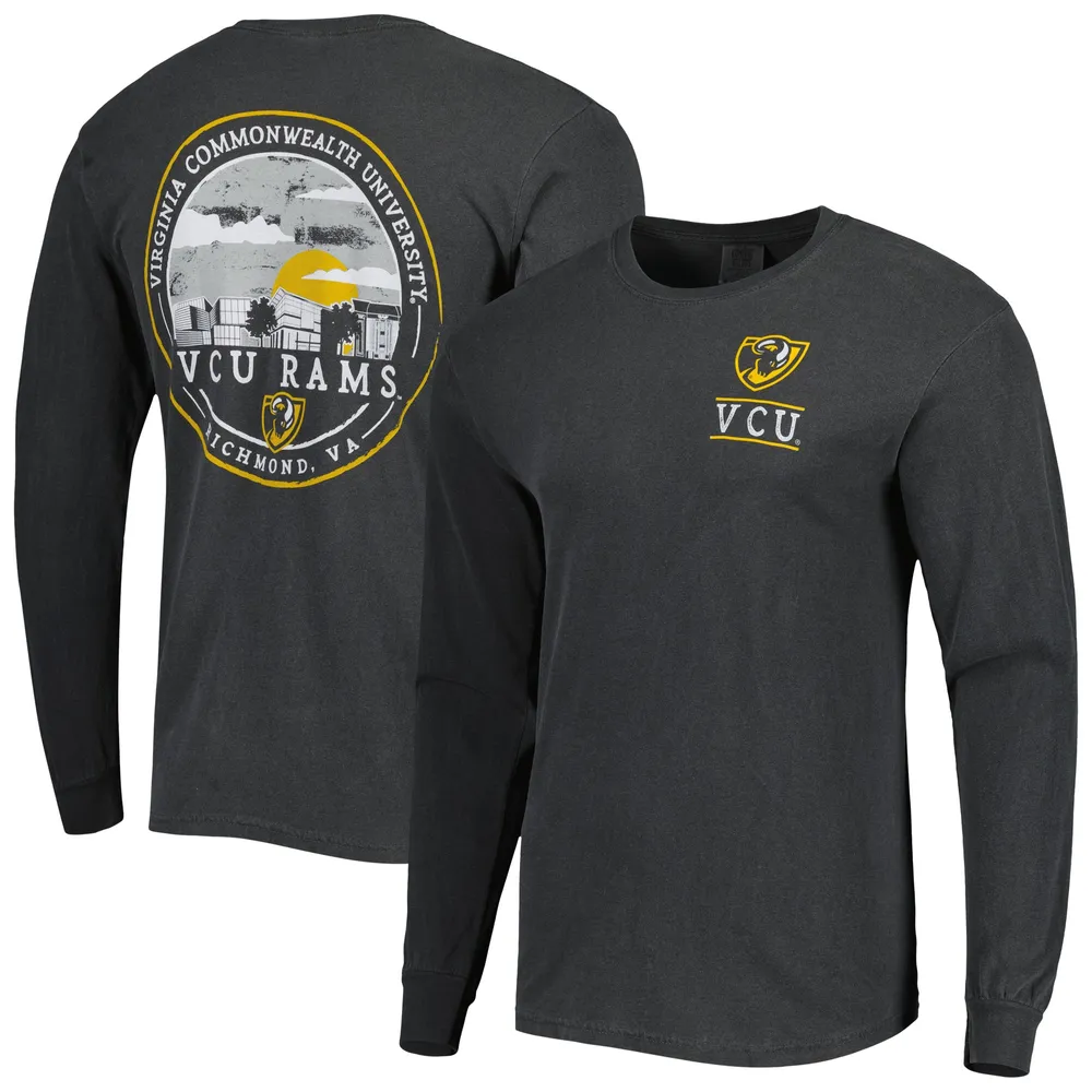 Image One Men's Black VCU Rams Circle Campus Scene Long Sleeve T