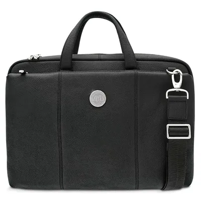 VCU Rams Leather Briefcase - Black
