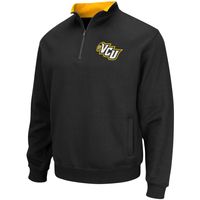 Men's Colosseum Black VCU Rams Tortugas Logo Quarter-Zip Jacket