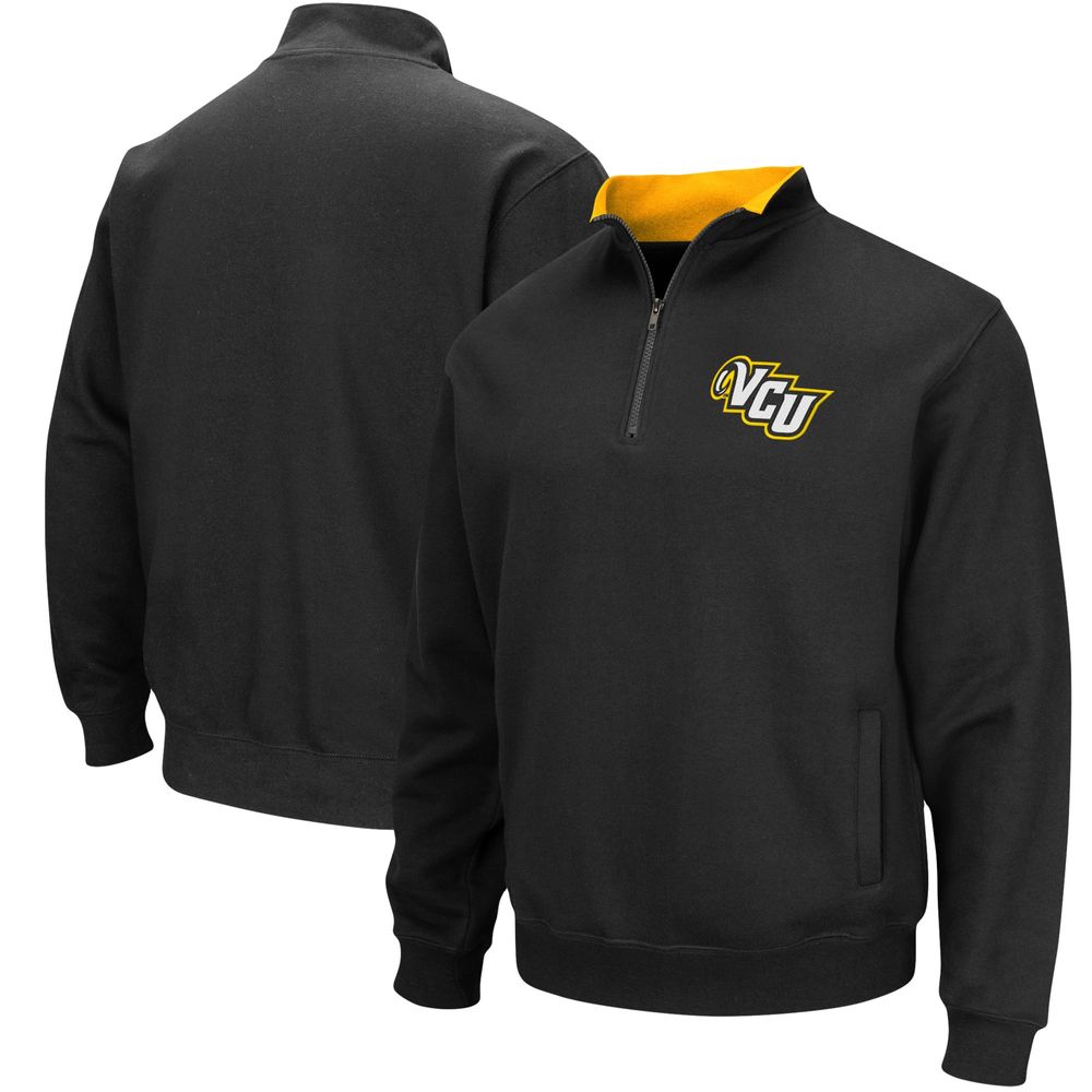 Men's Colosseum Black VCU Rams Tortugas Logo Quarter-Zip Jacket