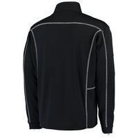 Men's Columbia Golf Black VCU Rams Shotgun Omni-Wick Quarter-Zip Pullover Jacket