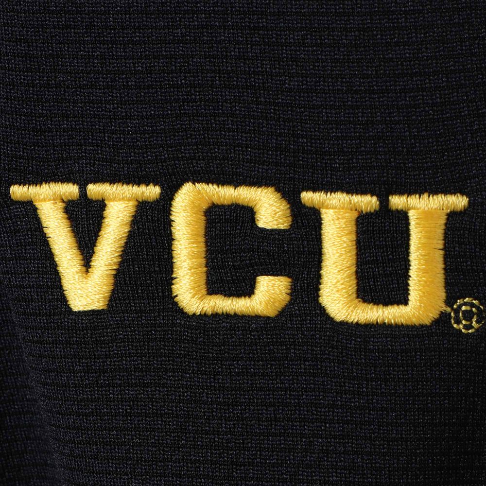 Men's Columbia Golf Black VCU Rams Shotgun Omni-Wick Quarter-Zip Pullover Jacket