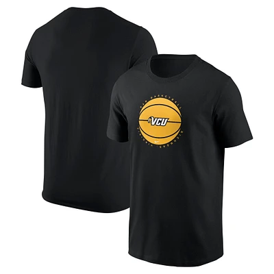 T-shirt de basket-ball Nike Core noir pour homme VCU Rams