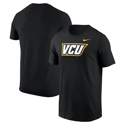 T-shirt Nike noir avec logo principal des VCU Rams pour homme