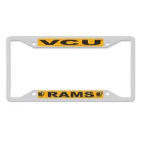 Cadre de plaque d'immatriculation couleur chrome WinCraft VCU Rams