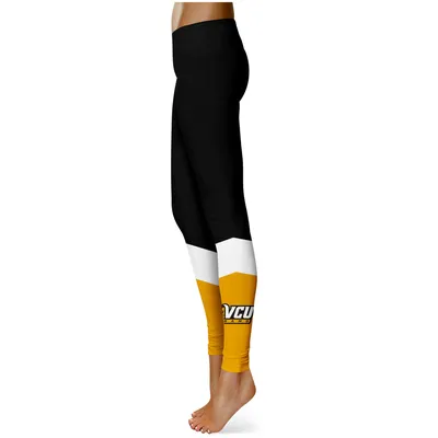 VCU Rams Women's Color Block Yoga Leggings - Black