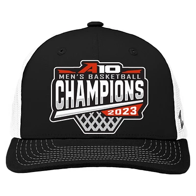 VCU Rams Zephyr 2023 Atlantic 10 Men's Basketball Conference Tournament Champions Locker Room Adjustable Hat - Black