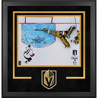 Adin Hill Vegas Golden Knights Autographed Deluxe Framed 16" x 20" Stanley Cup Final Game One Save Photograph