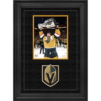 Photographie encadrée de luxe autographiée par Adin Hill Vegas Golden Knights, champions de la Coupe Stanley 2023, 16" x 20"