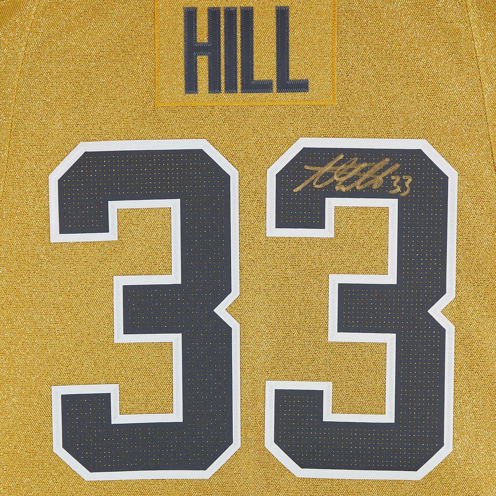Adin Hill Vegas Golden Knights Autographed Gold Fanatics Premium Jersey