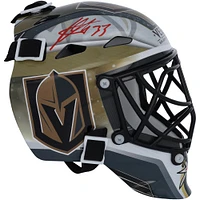 Masque de gardien de but miniature autographié par Adin Hill Vegas Golden Knights
