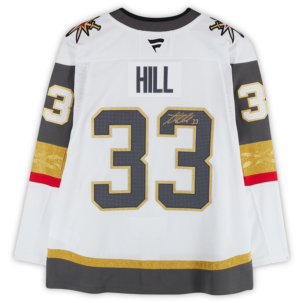 Adin Hill Vegas Golden Knights Autographed White Fanatics Premium Jersey